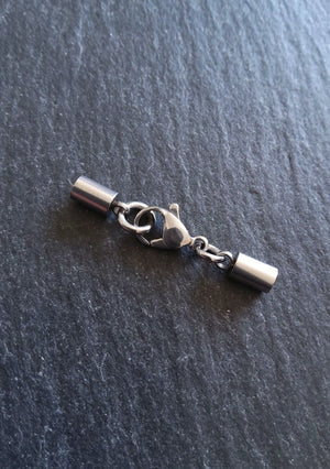 Stainless Steel End Cap Sets for 2.5mm to 3mm Cord (3.2mm end caps)