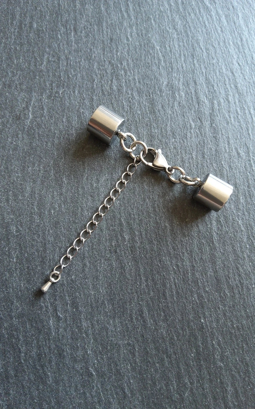 2 or 10 Stainless Steel End Cap Sets for 9.5mm Cord (10mm End Caps) UK