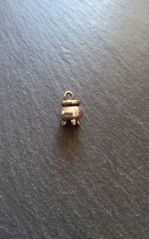 6 or 30 Cauldron Charms Antique Silver Tone 12x8x8mm - ContentedCatz