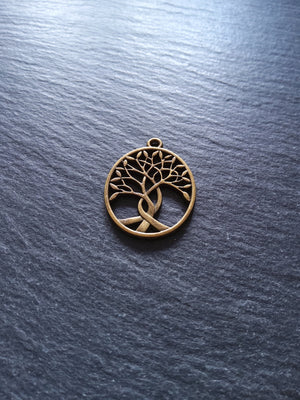 4 or 20 Oval Tree of Life Pendants Antique Bronze Tone Alloy 32x24mm - ContentedCatz