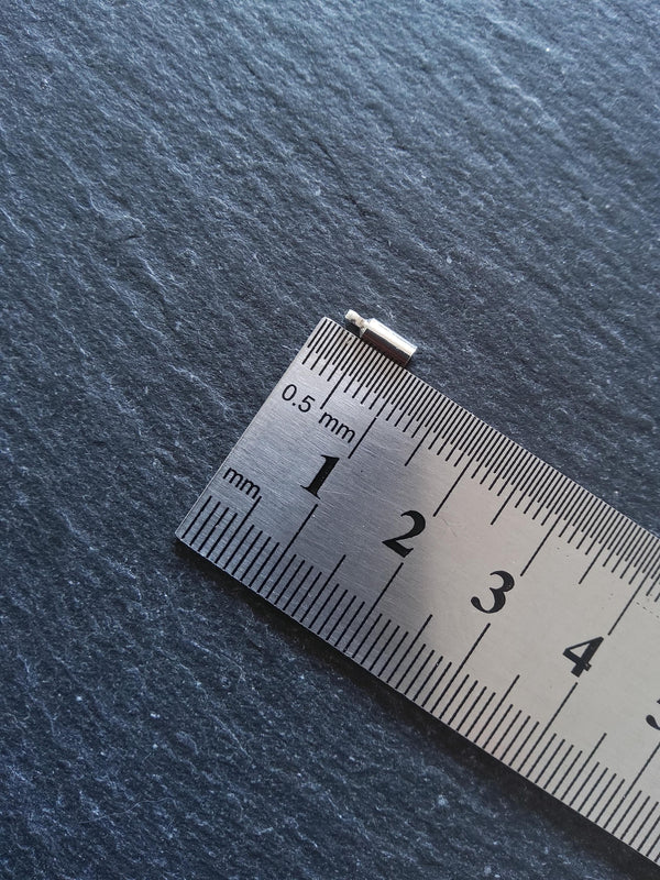 50 or 250 Antique Silver Tone End Caps for 1.5mm Cord Necklaces (2mm end caps) 8x2.8mm - ContentedCatz