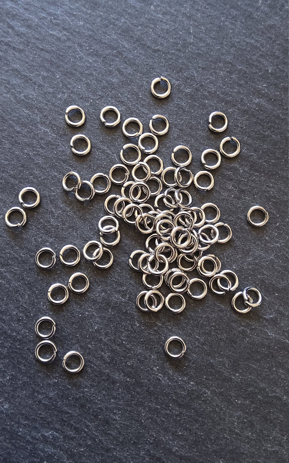 100 or 500 Stainless Steel Jump Rings 5mm Very Strong 1mm (18 Guage) - ContentedCatz