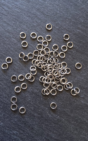 100 or 500 Stainless Steel Jump Rings 5mm Very Strong 1mm (18 Guage) - ContentedCatz
