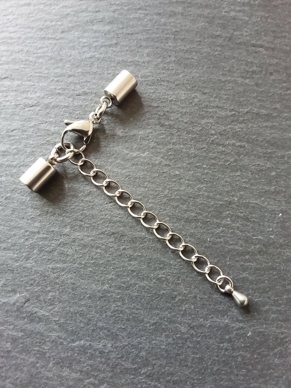 Stainless Steel End Cap Sets for 3mm Cord (3.5mm caps) - ContentedCatz
