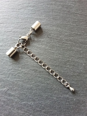 Stainless Steel End Cap Sets for 3mm Cord (3.5mm caps) - ContentedCatz