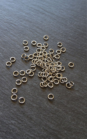 100 or 500 Stainless Steel Jump Rings 5mm Very Strong 1mm (18 Guage) - ContentedCatz