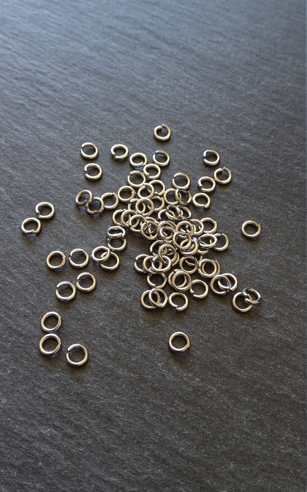 100 or 500 Stainless Steel Jump Rings 5mm Very Strong 1mm (18 Guage) - ContentedCatz