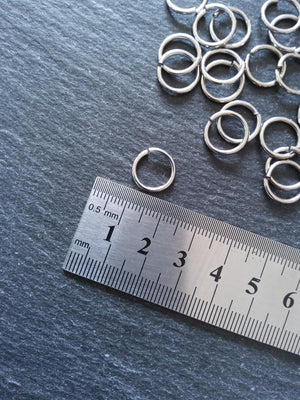 20 or 100 Stainless Steel 12mm Jump Rings Strong 1.4mm (14 gauge) - ContentedCatz
