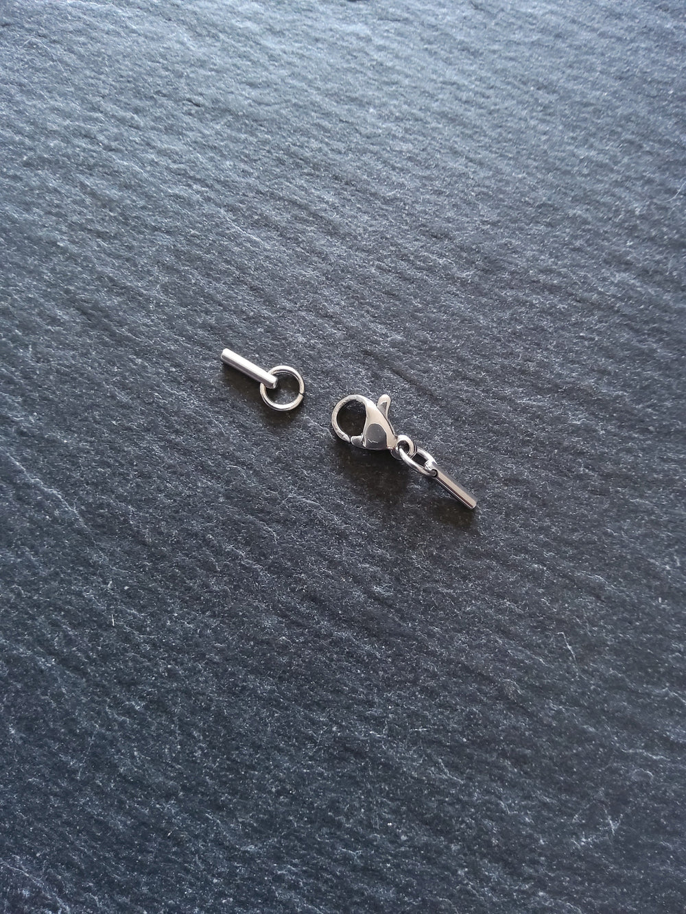 5 or 25 Stainless Steel Rounded End Cap Sets for 0.5mm Cord Necklaces (1mm end caps) - ContentedCatz