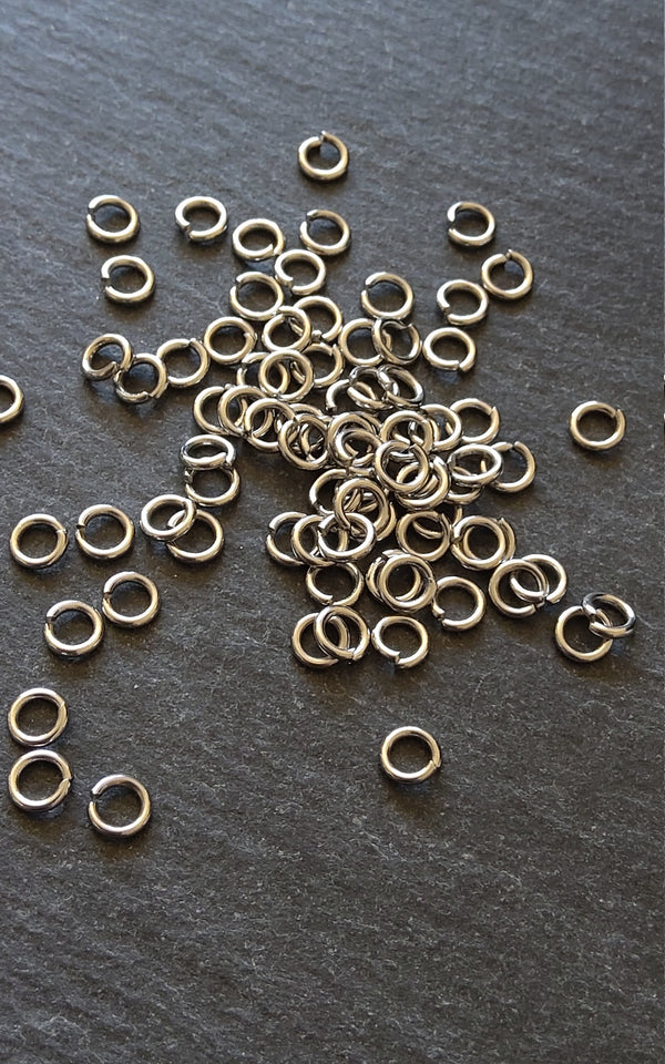 100 or 500 Stainless Steel Jump Rings 5mm Very Strong 1mm (18 Guage) - ContentedCatz