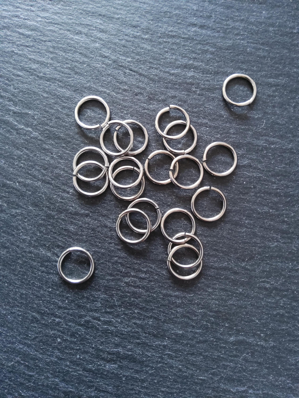 20 or 100 Stainless Steel 12mm Jump Rings Strong 1.4mm (14 gauge) - ContentedCatz