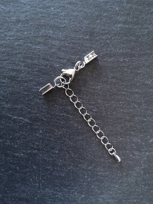 Stainless Steel Folding Crimp End sets for 1.5mm to 2mm Cord - ContentedCatz