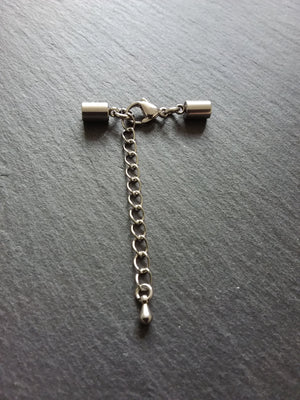 Stainless Steel End Cap Sets for 3mm Cord (3.5mm caps) - ContentedCatz