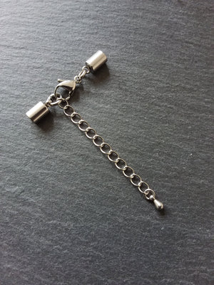 Stainless Steel End Cap Sets for 3mm Cord (3.5mm caps) - ContentedCatz