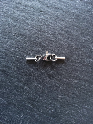5 or 25 Stainless Steel Rounded End Cap Sets for 0.5mm Cord Necklaces (1mm end caps) - ContentedCatz