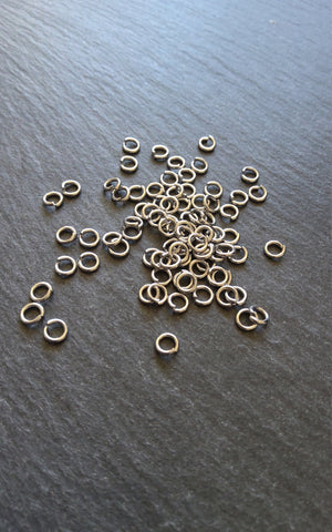 100 or 500 Stainless Steel Jump Rings 5mm Very Strong 1mm (18 Guage) - ContentedCatz