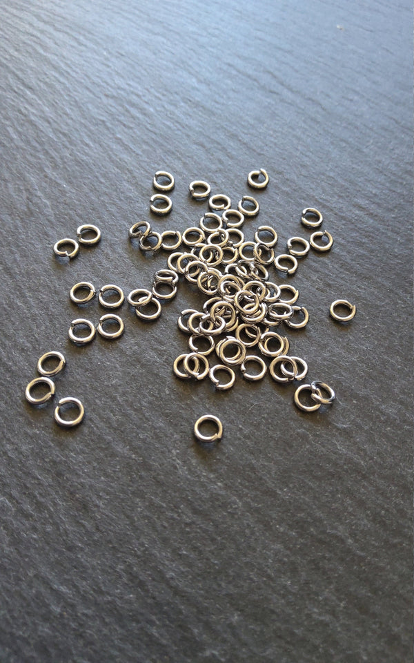 100 or 500 Stainless Steel Jump Rings 5mm Very Strong 1mm (18 Guage) - ContentedCatz