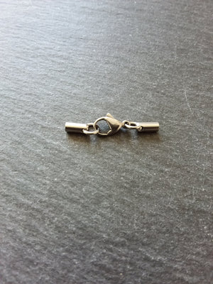 5 or 25 Stainless Steel Rounded End Cap Sets for 2mm Cord (2.5mm end caps) - ContentedCatz