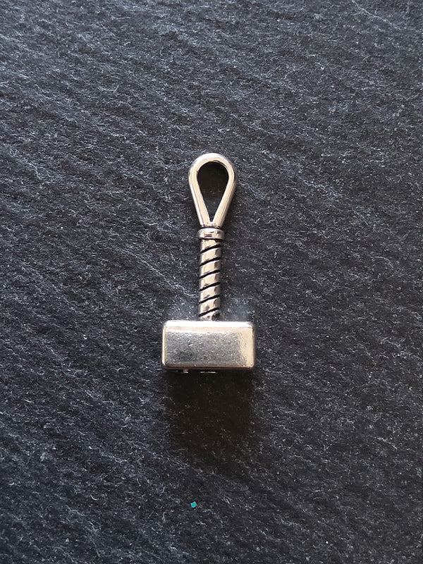 8 or 40 Hammer Charms Antique Silver Tone Alloy 23x10x4.6mm - ContentedCatz