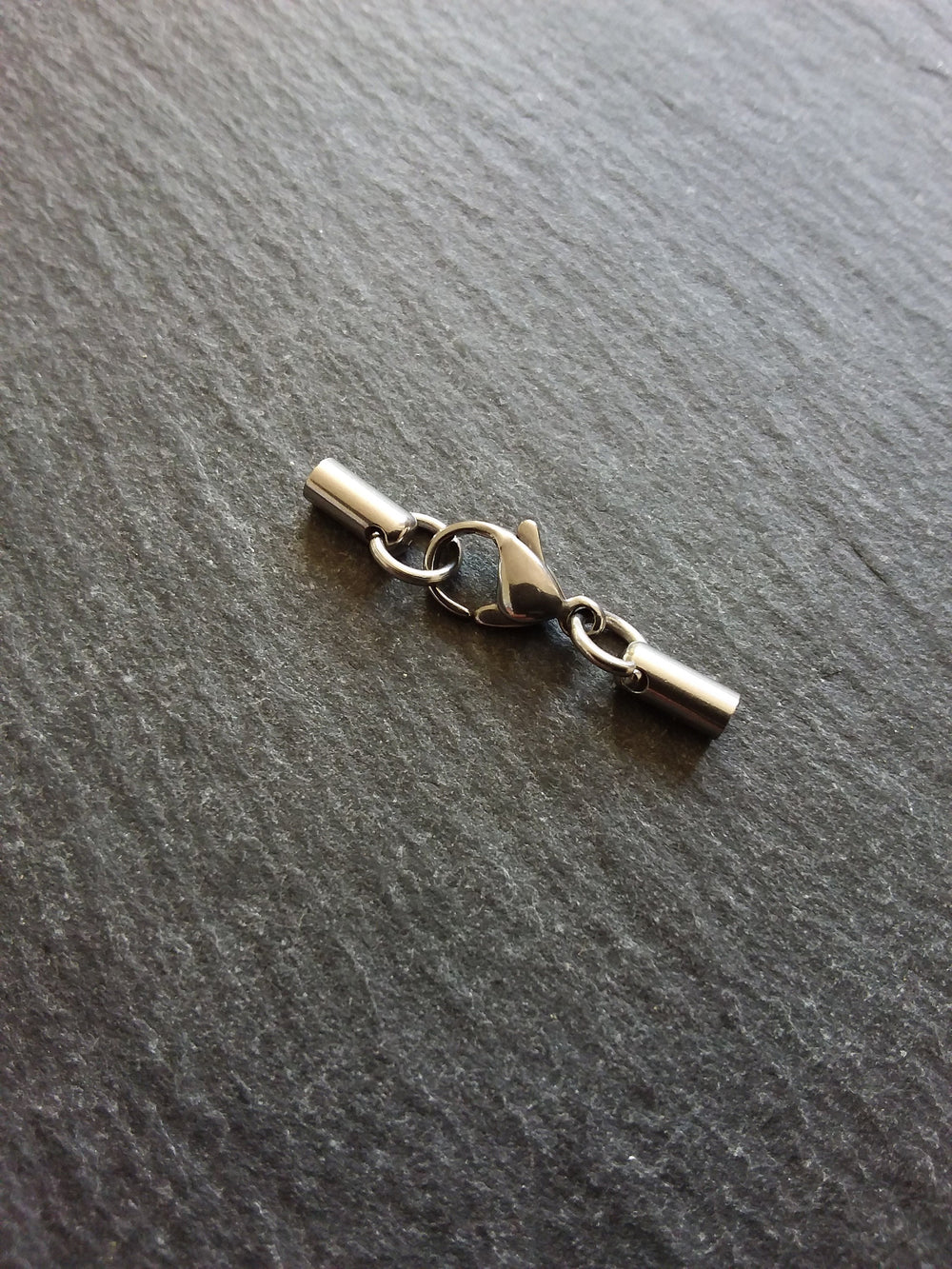 5 or 25 Stainless Steel Rounded End Cap Sets for 2mm Cord (2.5mm end caps) - ContentedCatz