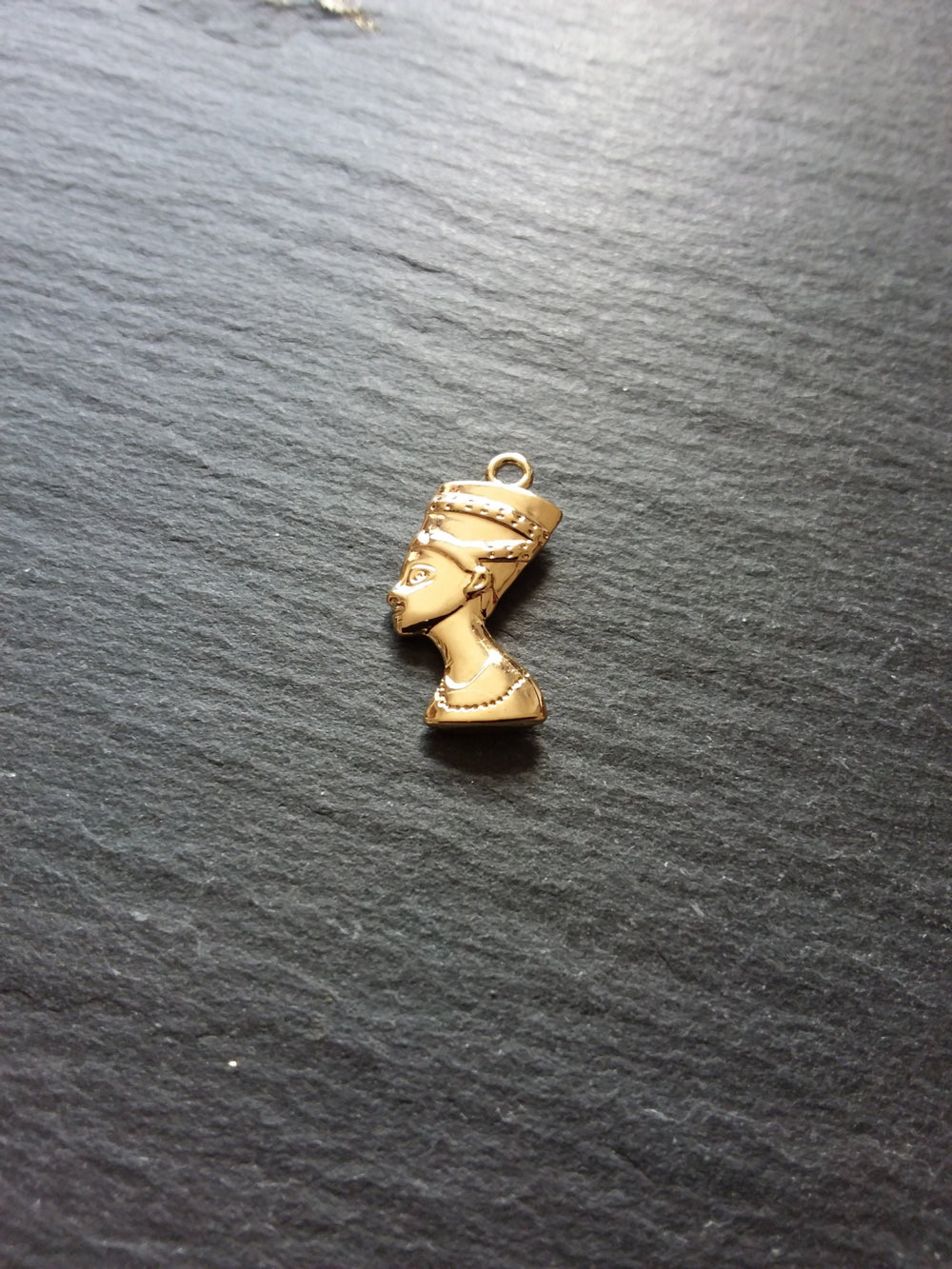 2 or 10 Real 14K Gold Plated Ancient Egyptian Nefertiti Charms 23x13mm Nickel FREE - ContentedCatz