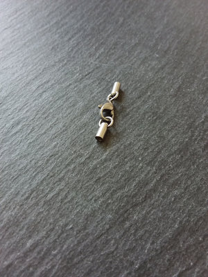 5 or 25 Stainless Steel Rounded End Cap Sets for 2mm Cord (2.5mm end caps) - ContentedCatz