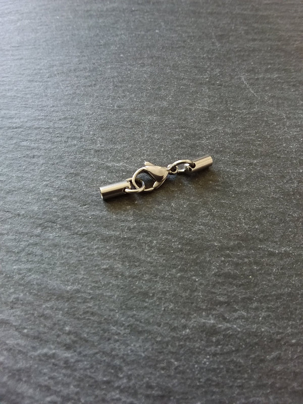 5 or 25 Stainless Steel Rounded End Cap Sets for 2mm Cord (2.5mm end caps) - ContentedCatz