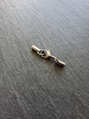 5 or 25 Stainless Steel Rounded End Cap Sets for 2mm Cord (2.5mm end caps) - ContentedCatz