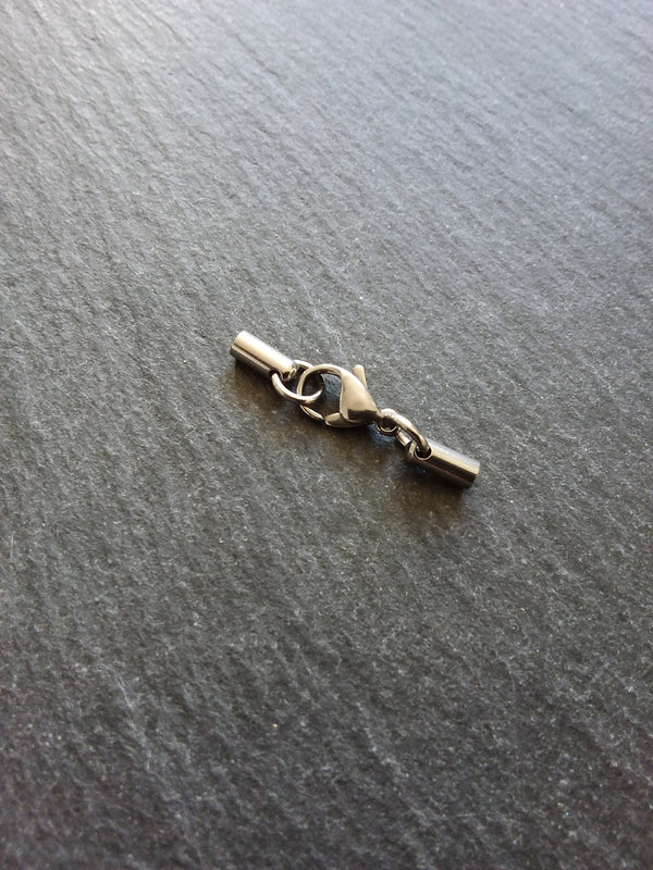 5 or 25 Stainless Steel Rounded End Cap Sets for 2mm Cord (2.5mm end caps) - ContentedCatz