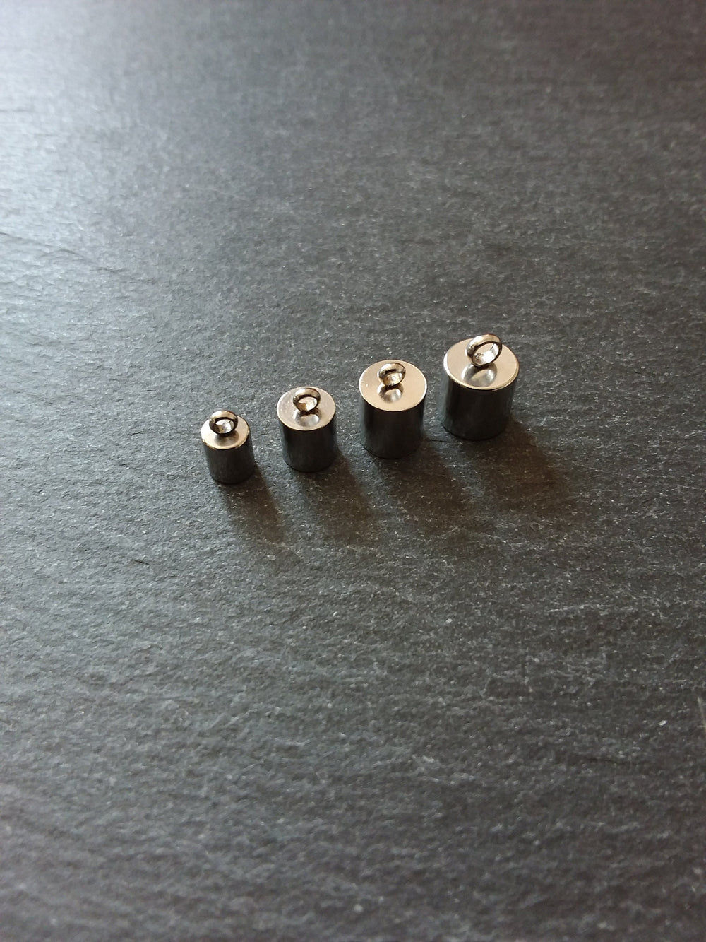 Stainless Steel End Caps 3mm 4mm 5mm 6mm 7mm 8mm 9mm or 10mm Cord Ends. Various Sizes for Bracelets & Necklaces Inactive