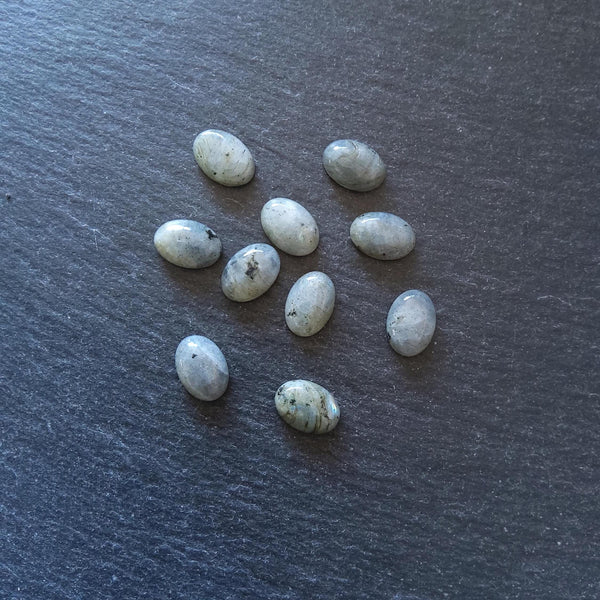 Natural Labradorite Gemstone Oval Cabochons 10x8mm