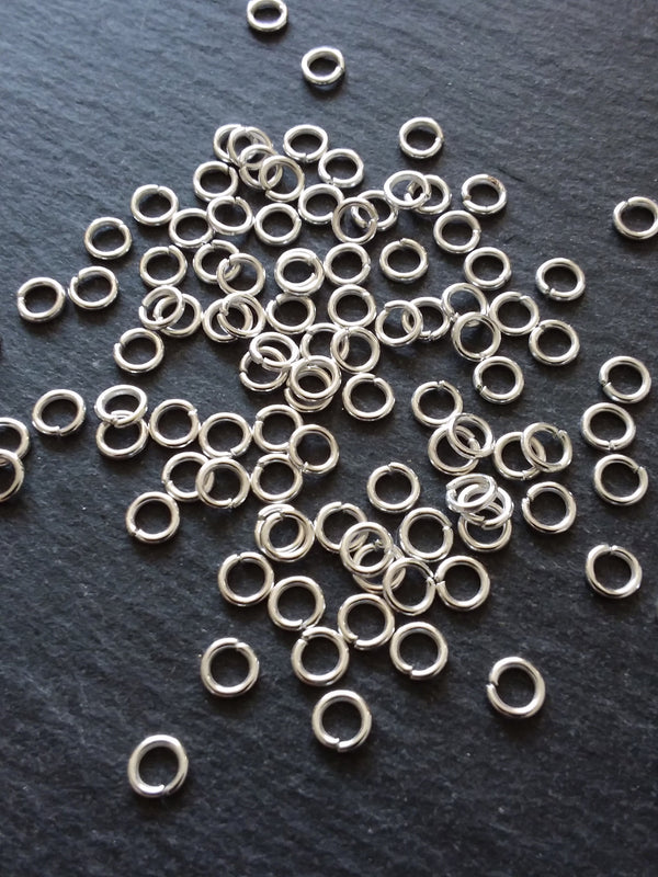 Silver, Plated, Curved, Spacer, Beads, Tubes, Round, Long, Hollow, Metal, Tube, 30mm, 1 inch