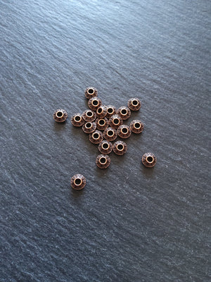 20 or 100 Antique Copper Tone 7mm Flying Saucer Bicone Spacer Beads 7.5x7mm Nickel FREE20 or 100 Antique Copper Tone 7mm Flying Saucer Bicone Spacer Beads 7.5x7mm Nickel FREE