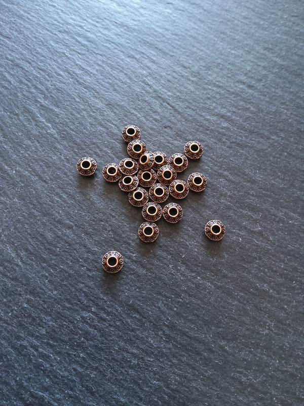 20 or 100 Antique Copper Tone 7mm Flying Saucer Bicone Spacer Beads 7.5x7mm Nickel FREE20 or 100 Antique Copper Tone 7mm Flying Saucer Bicone Spacer Beads 7.5x7mm Nickel FREE