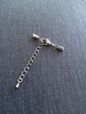Stainless Steel Crimp End Sets for 2mm to 2.5mm Round Cord Necklaces
