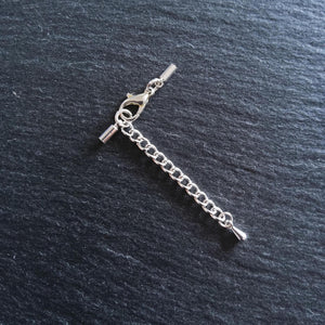 Silver Plated End Cap Sets for 1.5mm Cord (2mm end caps)