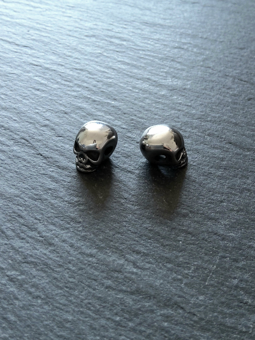 1 or 5 Stainless Steel Skull Beads 11x8x10mm Hole: 2.5mm