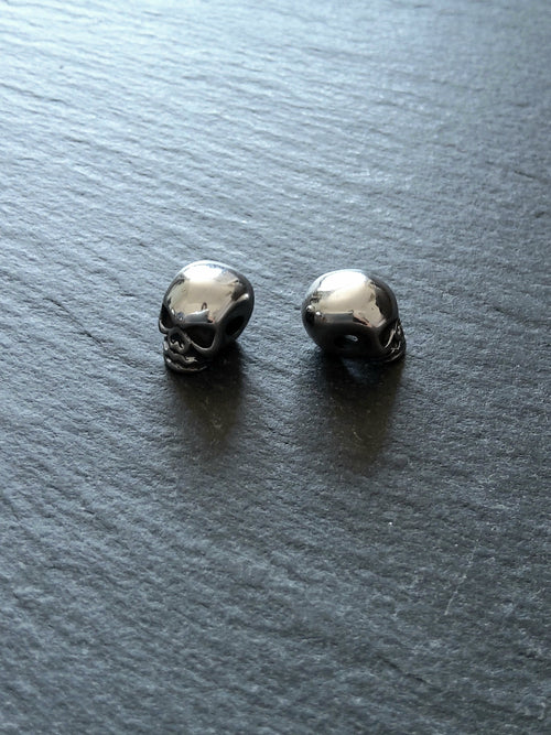 1 or 5 Stainless Steel Skull Beads 11x8x10mm Hole: 2.5mm