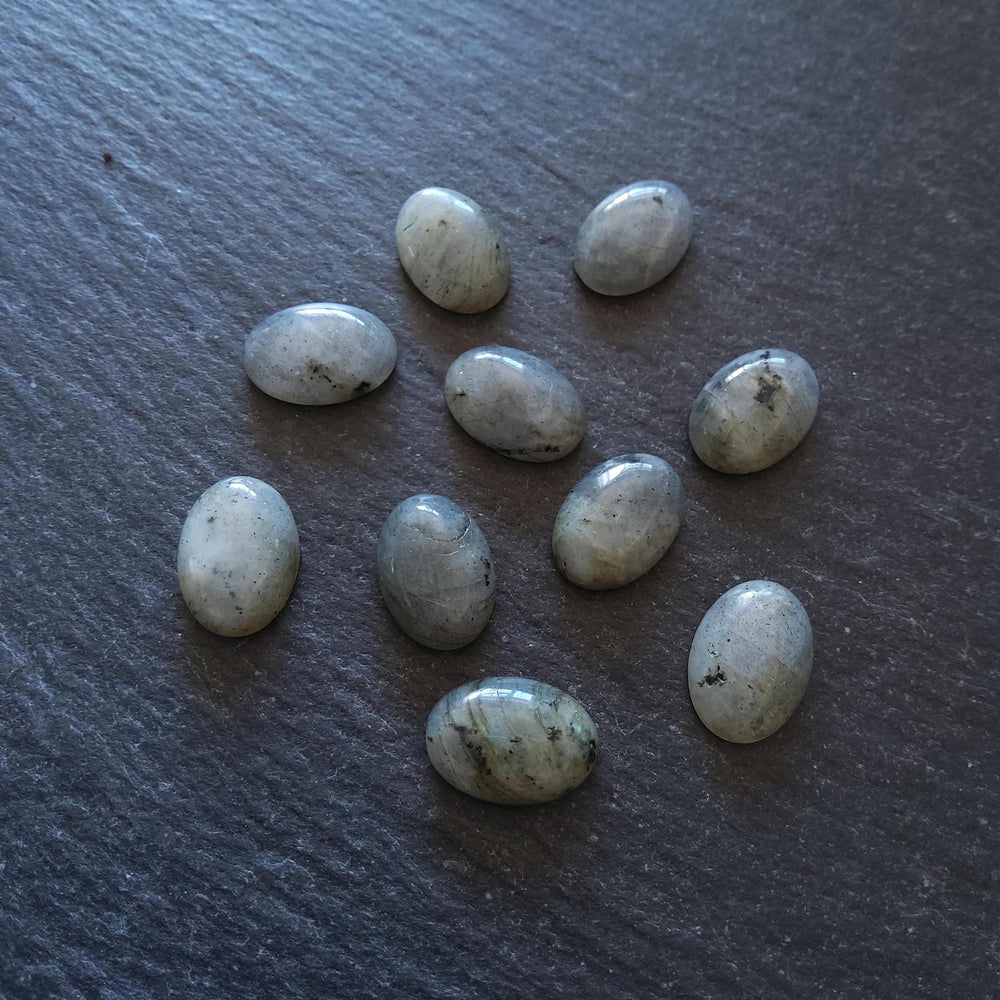 Natural Labradorite Gemstone Oval Cabochons 10x8mm
