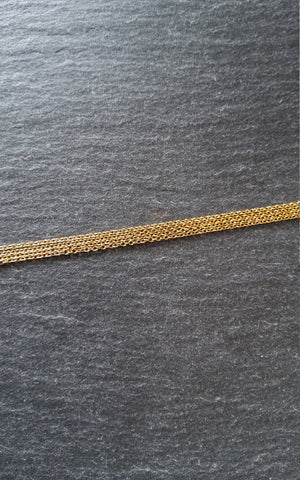 1 Meter Length of Fine Antique Gold Tone Stainless Steel Cable Chain 1.5x1.2mm Closed Link