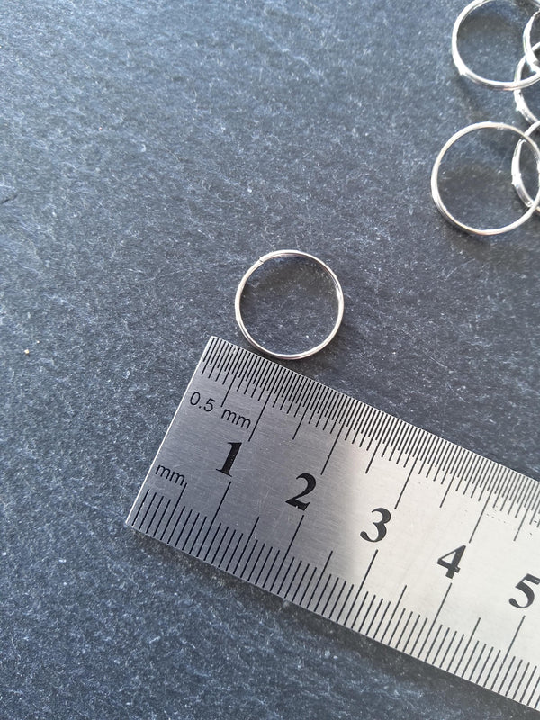 40 or 200 Stainless Steel 14mm (4/8") Split Rings 0.7mm (22 gauge) - ContentedCatz