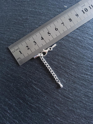 Silver Plated End Cap Sets for 1.5mm Cord (2mm end caps)