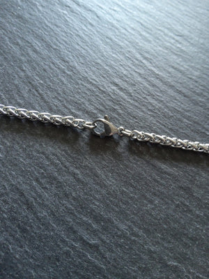 Stainless Steel Wheat Chain Necklace or Bracelet 4mm Wide