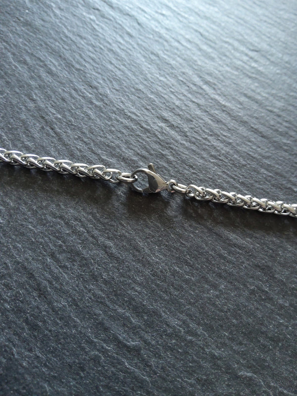 Stainless Steel Wheat Chain Necklace or Bracelet 4mm Wide