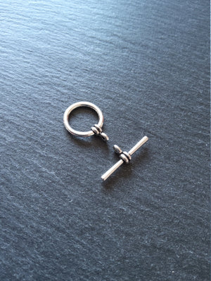 6 or 30 Sets of Antique Silver Tone Metal Alloy Toggle Clasps 21x16mm