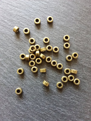 40 or 200 Antique Bronze Tone 6mm Plain Spacer Beads 6x3mm Hole: 2.8mm