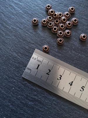 20 or 100 Antique Copper Tone 7mm Flying Saucer Bicone Spacer Beads 7.5x7mm Nickel FREE20 or 100 Antique Copper Tone 7mm Flying Saucer Bicone Spacer Beads 7.5x7mm Nickel FREE