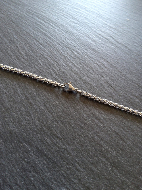 Stainless Steel Wheat Chain Necklace or Bracelet 4mm Wide