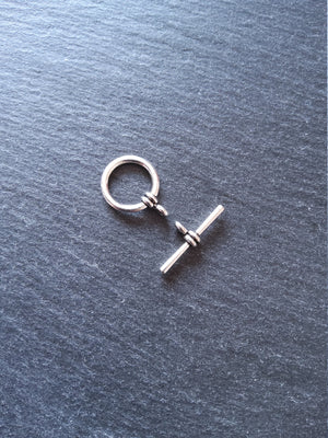 6 or 30 Sets of Antique Silver Tone Metal Alloy Toggle Clasps 21x16mm