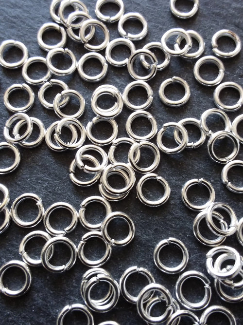 Silver, Plated, Curved, Spacer, Beads, Tubes, Round, Long, Hollow, Metal, Tube, 30mm, 1 inch